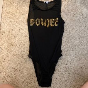Charlotte Russe See-through Bodysuit
